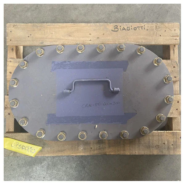 Steel Marine Manhole - Access Hatch FE510 UNI5046-1999 600 x 300 mm Offre Exclusive