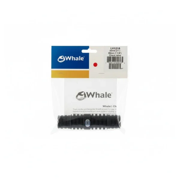 Marque Whale LV1218 Non-Return Valve 25-28 mm Black