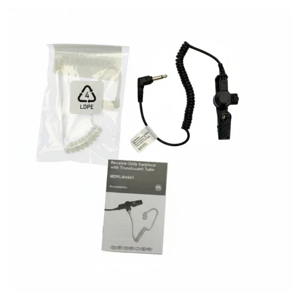Seulement Aujourd'hui Motorola MDRLN4941A Receive-Only Earphone with Transparent Tube