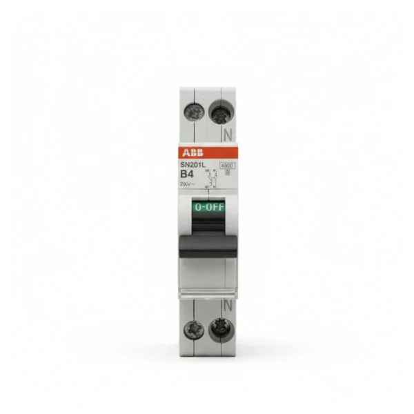 ABB SN201 L-B4 Automatic Circuit Breaker 1P+N 4A B-Characteristic Nouvel Arrivage
