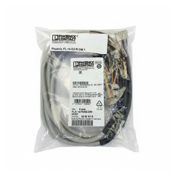 Phoenix FLK-14-16-EZ-DR-50 Industrial Control Cable Assembly kit 5x Offre Exclusive