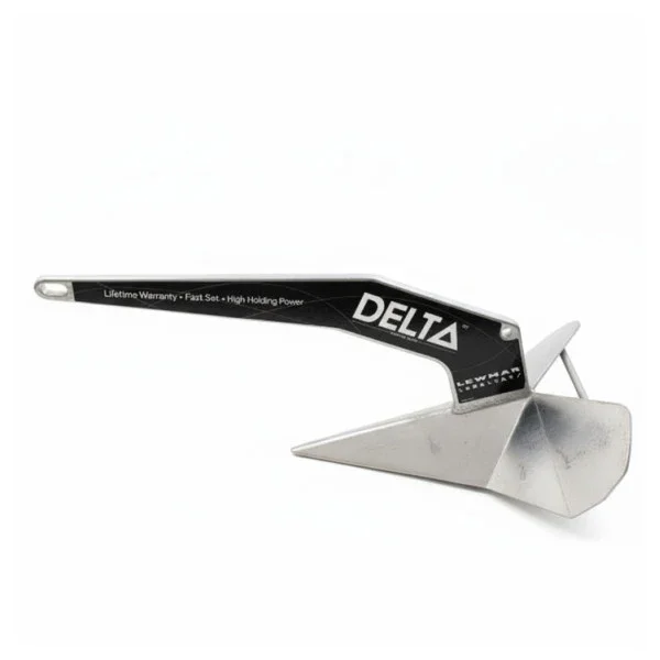 Vente Flash Lewmar Delta Anchor 40KG - 88lbs Galvanized Steel Boats up to 22M - 57440