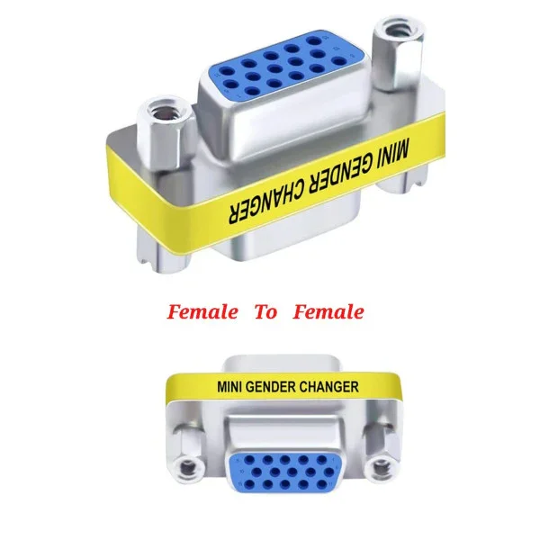 Nouvel Arrivage Mini Gender Changer Adapter 15-Pin - GC-SD15MM/HD