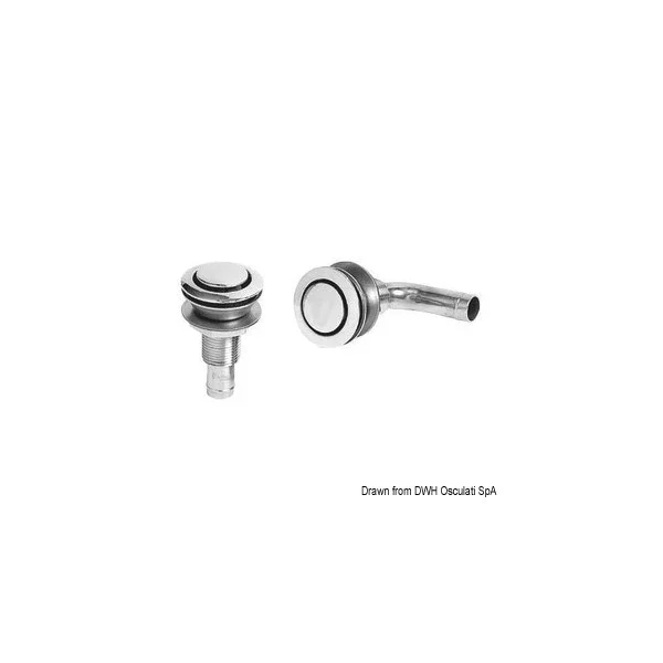 Osculati Stainless Steel Air Vent 90 - 49/19mm 20.273.02 Authentique