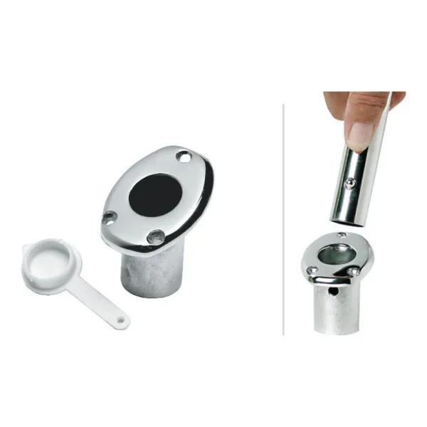 Commander Maintenant Osculati Recessed Stainless Steel Flagpole Holder - 35.390.20