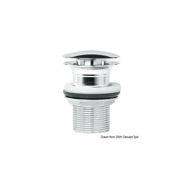 Osculati Chrome-Plated Brass Drain Plug - Chrome-Plated Brass Drain Plug - 50-186-97 Produit De Marque