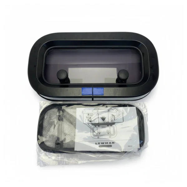 Lewmar SZ0-A1 Opening Black Portlight with Flyscreen - 393029989 Meilleur Choix