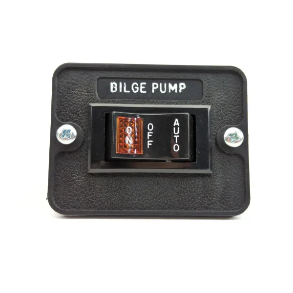 Nouvel Arrivage Jabsco 44960-0000 Illuminated 3-Way Switch 12V - Marine Bilge Pump Rocker Switch