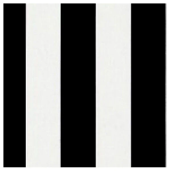 Dernière Chance Sunbrella Yacht Stripe Black Water and Sun Proof Upholstery - 3740 - 5.2M