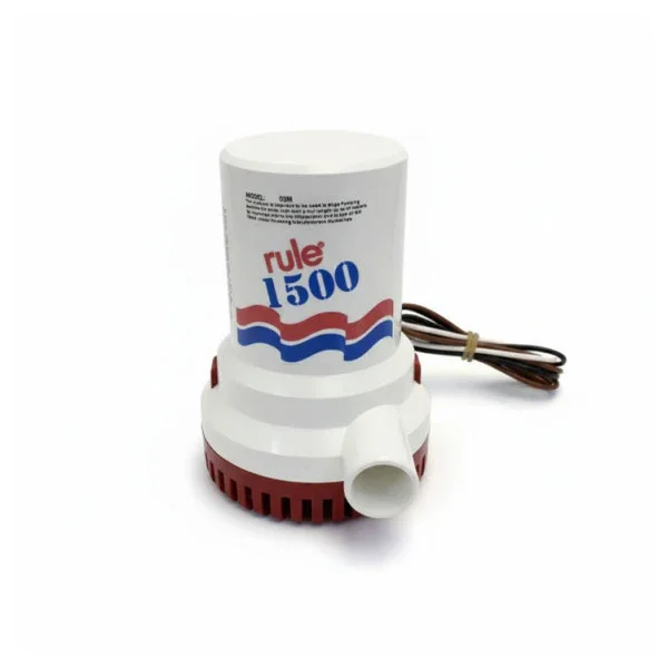Rule 1500 Electric 24V Marine Bilge Pump 03M - 5700L/H Haute Qualité