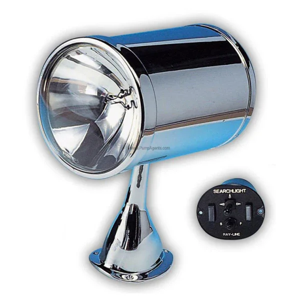 Jabsco 8-Inch -62042-4006 Marine Searchlight 24V Chrome Fixed Mount Commander Vite