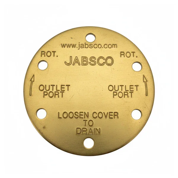 Jabsco 9566 Brass Pump Drain Cover - 0190956600 Quantité Limitée