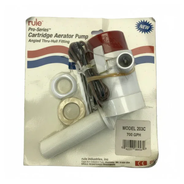 Rule 700 GPH 12V Marine Aerator Pump - Submersible Bilge Pump 203C Populaire