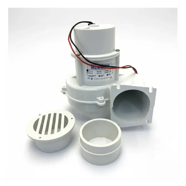Ocean Technologies Marine Air Extractor 12V - Ventilation Kit with Hose and Grille Offre Limitée