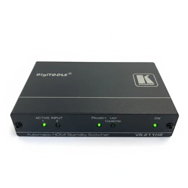 Kramer VS-211H2 4K HDR HDMI Auto Switcher 2x1 HDCP 2.2 Remote Controllable Populaire