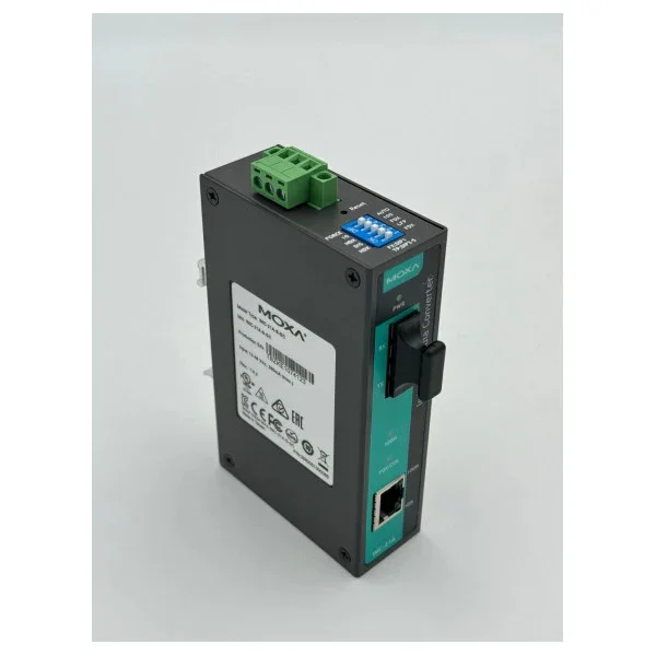 Moxa IMC-21A-S-SC Industrial Ethernet-to-Fiber Media Converter 10/100BaseT(X) to 100BaseFX Vente Flash