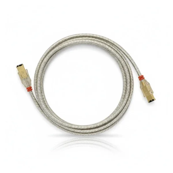 Solde FireWire Data Cable 9-pin to 6-pin (MA-MA) - 2.0 Meter - Transparent