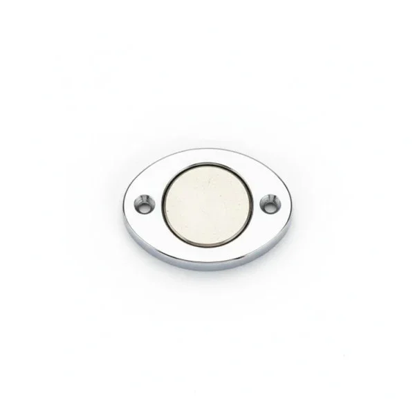 Ferretti Group Magnetic Door Stopper Chrome Brass - 76mm Yacht Hardware Populaire