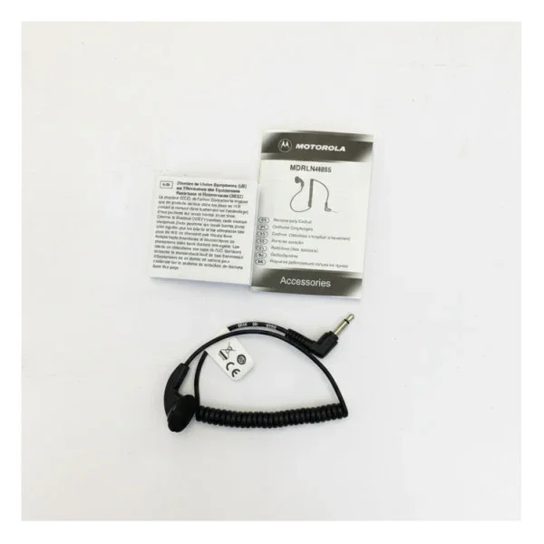 Offre Spéciale Motorola MDRLN4885B Earbud Earpiece with Spiral Cable and 3.5mm Plug