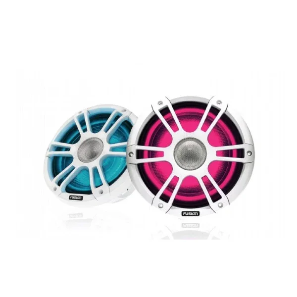 Fusion SG-FL65SPW Signature Series 6.5inch Marine Speakers - 230W White LED Sport (Pair) Prix Cassé