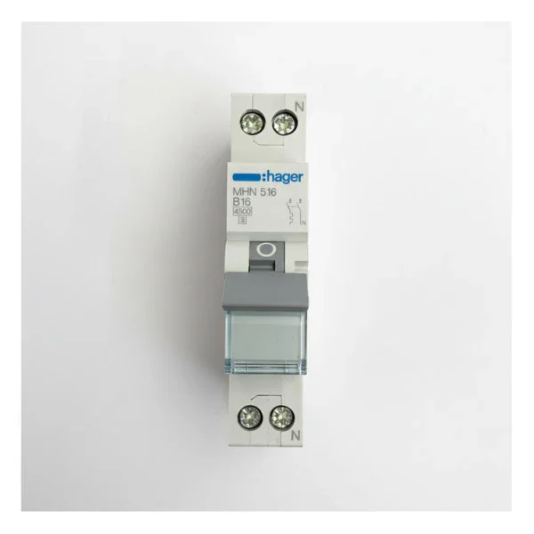 Commander Vite Hager MHN516 Circuit Breaker 16A 1P+N 230V - Marine Electrical Equipment