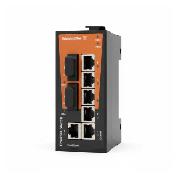 Weidmüller IE-SW-BL08T-6TX-2SC Unmanaged Network Switch 6 Ports 2x SC DIN Rail Satisfait Ou Remboursé