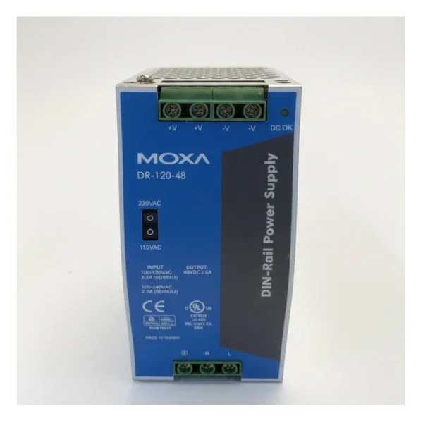 Moxa Mean Well DR-120-48 DIN Rail Power Supply 48V 2.5A 120W Industrial PSU Must-Have