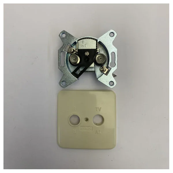 Naval N1-IEC Marine TV-Radio Outlet Faceplate - Off-White Satisfait Ou Remboursé