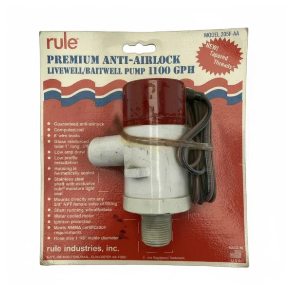 Bon Plan Rule 1100 GPH Bilge Pump - Marine Submersible Pump - 205F-AA