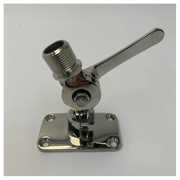 AC Antennas N286Fe Heavy Duty Ratchet Mount - 4-Way Stainless Steel 316 - 1 " 14TPI Commander Vite