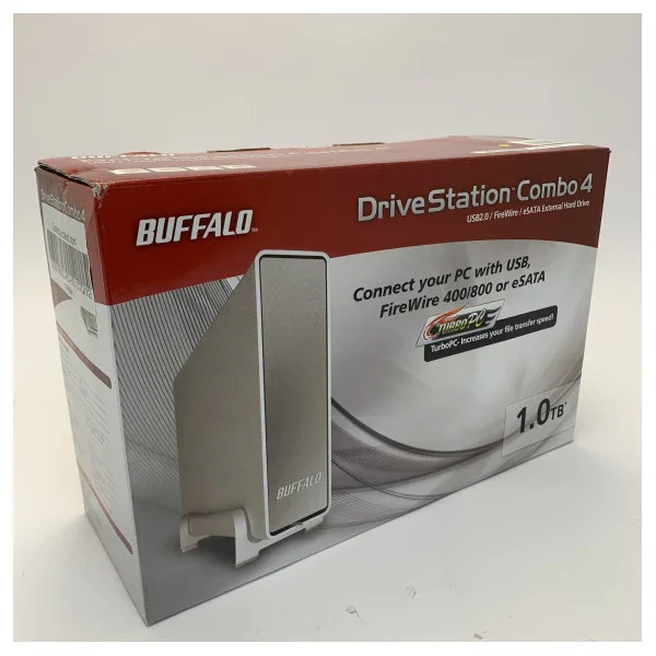 Buffalo DriveStation Combo 4 HDD Enclosure - eSATA FW800 FW400 USB 2.0 - HD-HS1.0TQ(V2) Quantité Limitée