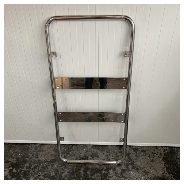 Remise Hanse Stainless Steel Cockpit Table Medium Frame - Polished Stainless Steel Base - MET1514