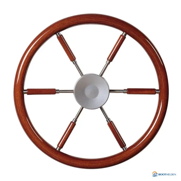 Steering wheel with mahogany rim and spokes, 450 mm Vetus KWL45 Petit Prix
