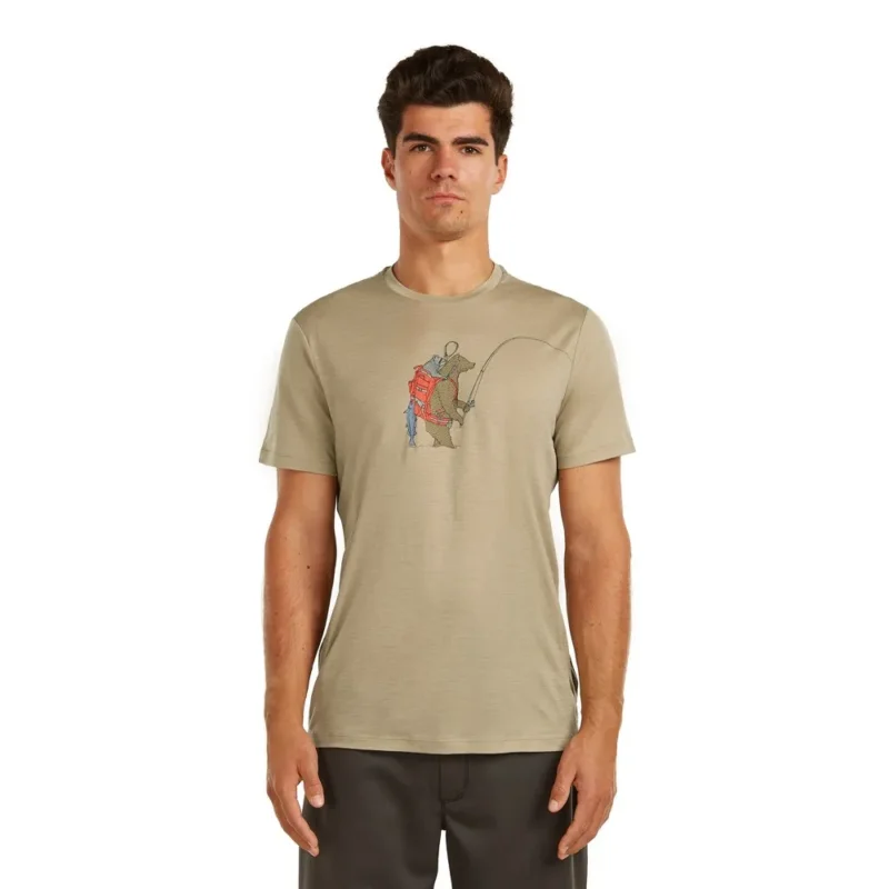 Icebreaker T-shirt à manches courtes Merino 150 Tech Lite Bear Catch Meilleure Vente