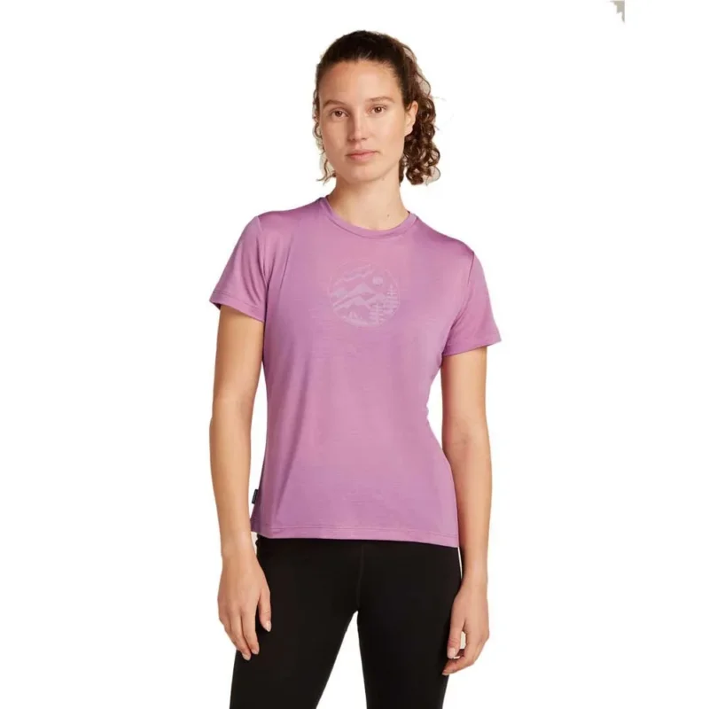 Commander Vite Icebreaker T-shirt à manches courtes Merino Core Camping Circle
