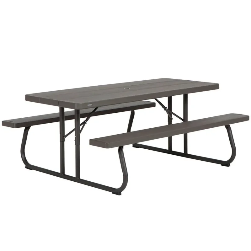 Lifetime Table Ultra-Resistant Folding With Benches UV100 183x76x74 cm Offre Spéciale