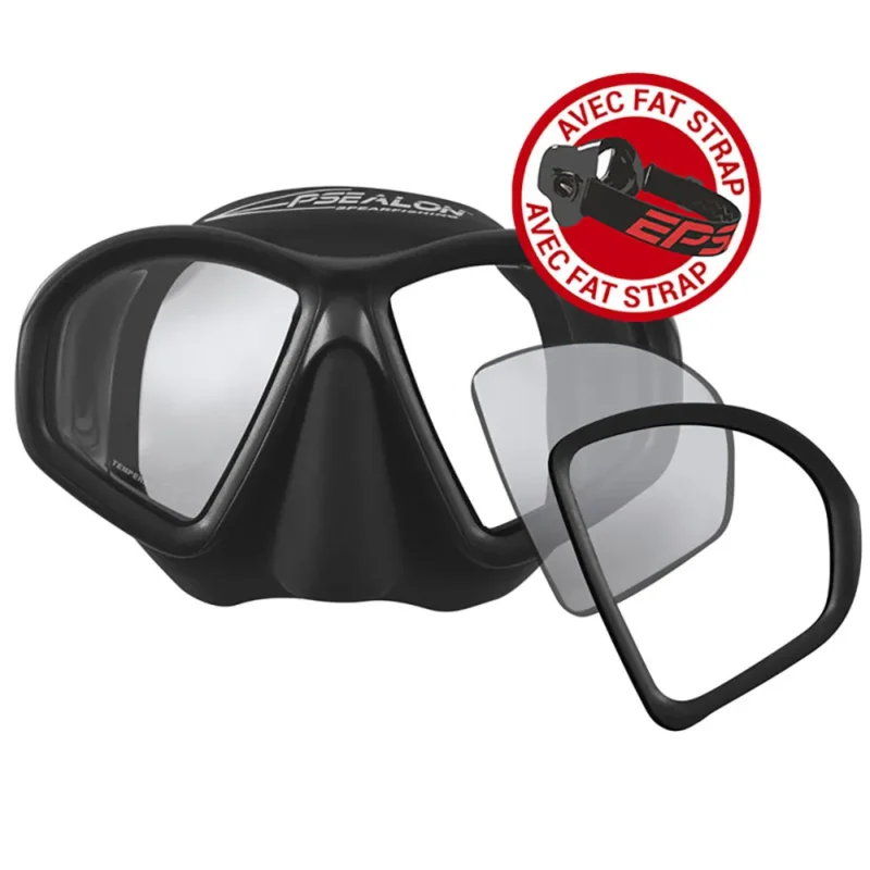 Epsealon Masque de chasse sous-marine Seaquest Diopter Fat Strap Dernier Modèle