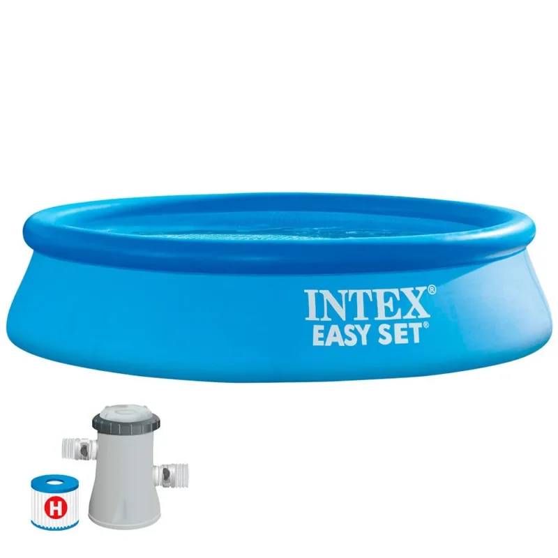 Prix Cassé Intex Ensemble facile avec pompe à cartouche de filtre pour piscine 244x61 cm