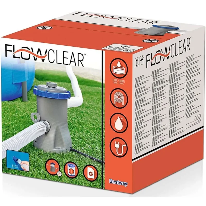 Bestway Filtre de piscine 1.249 litres par heure Commande En Gros
