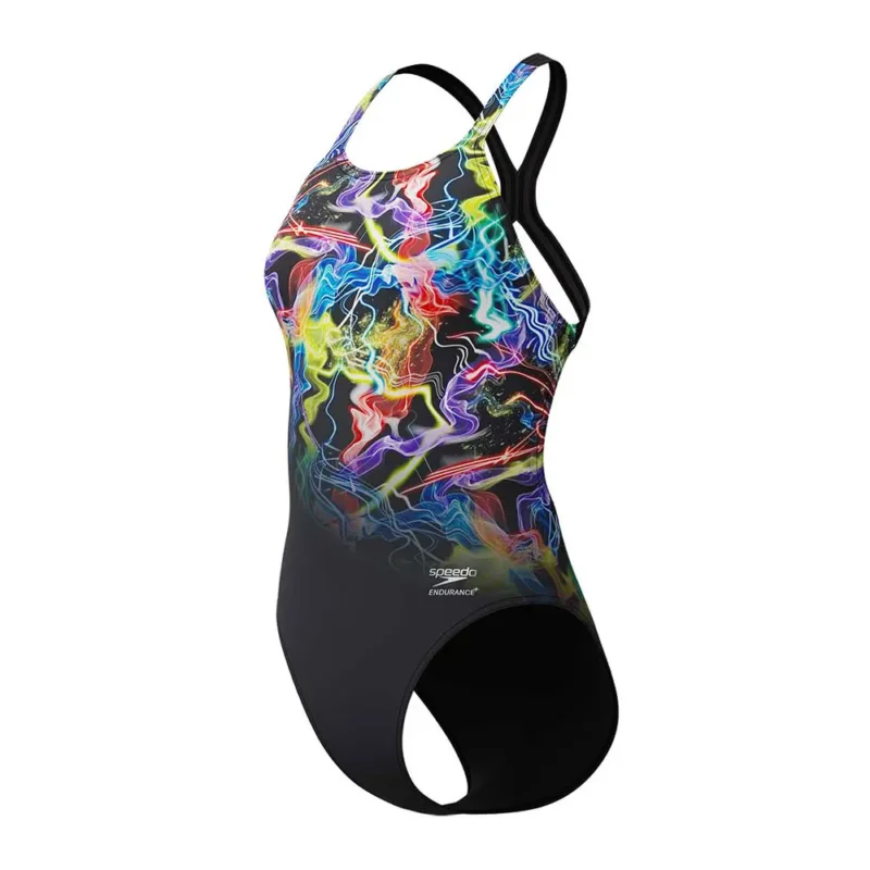 Speedo Maillot de bain FL Placement Printed PowerBack Promotion Saisonnière