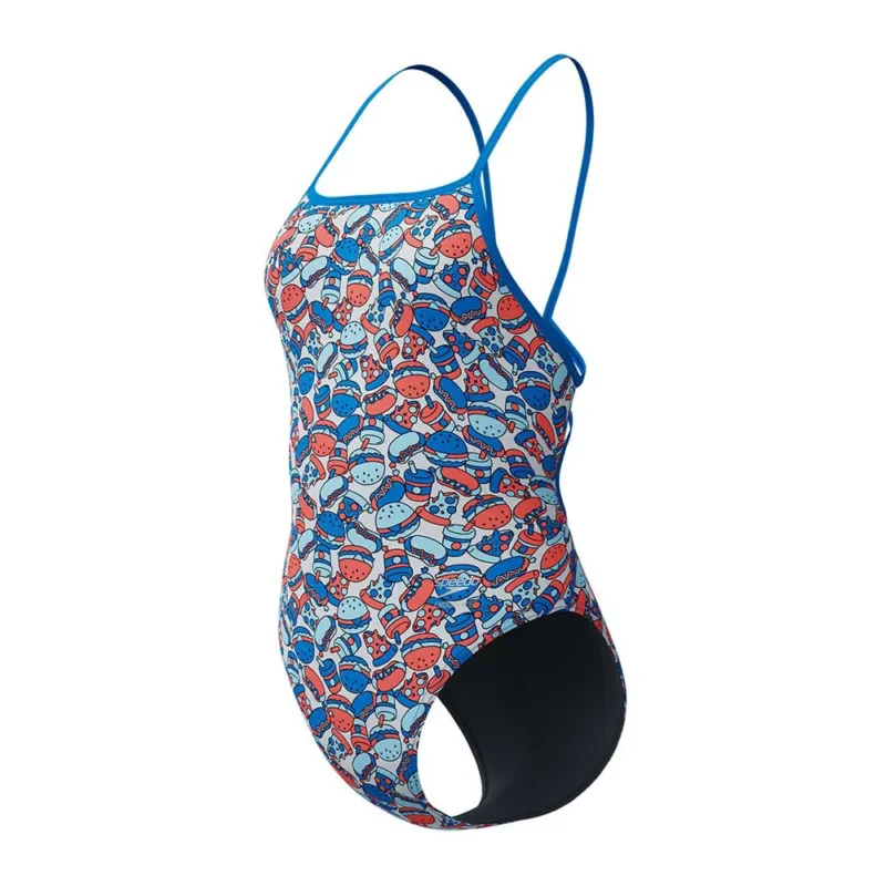 Speedo Maillot de bain FL Printed Web Back Livraison Express