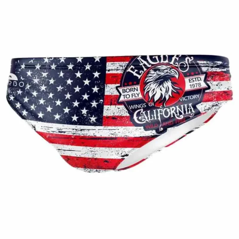 Retour Gratuit Turbo Slip de bain USA Wings Eagle