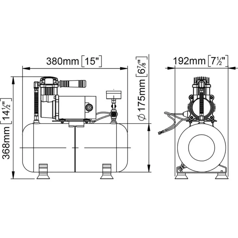 Must-Have Marco 47l/min Électrocompresseur 24V 240W