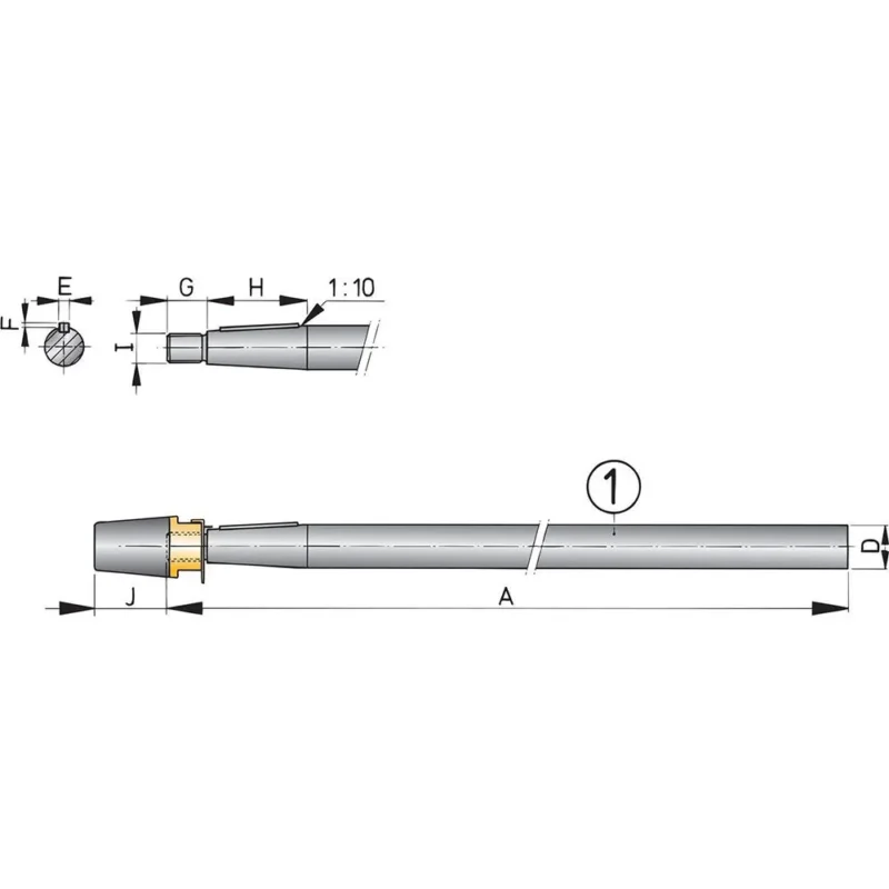 Livraison Express Vetus Arbre Acier inoxydable 1 m