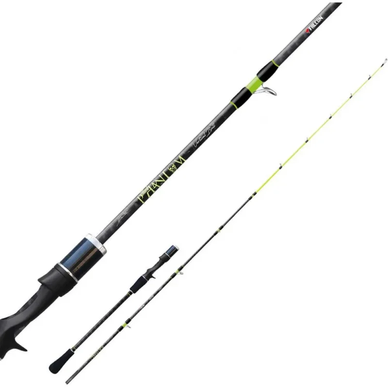 Expédié Aujourd'hui Falcon Canne jigging Black Phantom Vertical Ball Acid