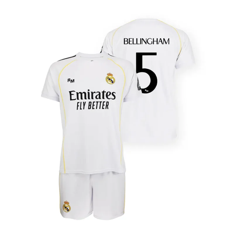 Real Madrid Ensemble à manches courtes Domicile 25/26 Bellingham Nouvelle Collection