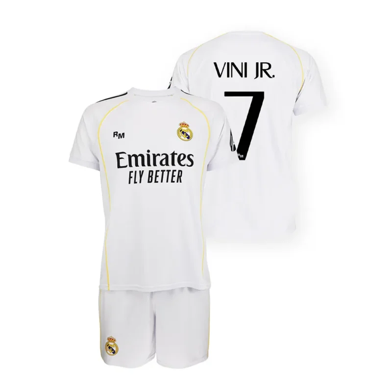 Solde Real Madrid Ensemble à manches courtes Domicile 25/26 Vinicius
