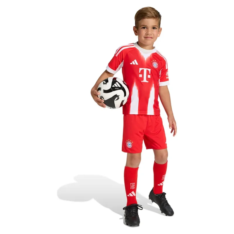 adidas Ensemble Junior à manches courtes Domicile FC Bayern 25/26 Mini Usine Directe