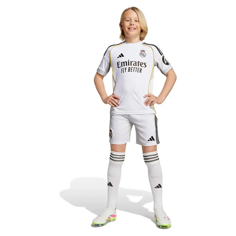 Quantité Limitée adidas Ensemble Junior à manches courtes Domicile Real Madrid 25/26 Youth
