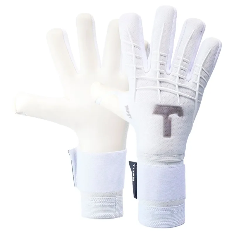 Acheter En Ligne T1tan Gants de gardien de but avec protection des doigts White Beast 3.0